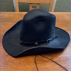 Vintage Rare Classic Black Men's Cowboy Hat